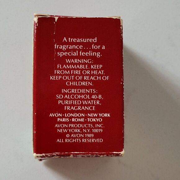 Vintage AVON Bird of Paradise Cologne Splash EMPTY Fragrance Bottle w Box 1989 - Picture 6 of 9